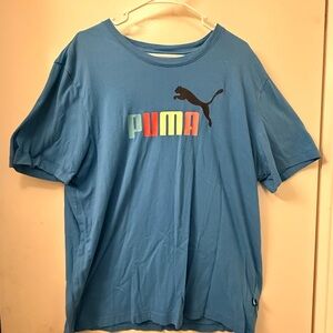 Puma Blue Short Sleeve Tee